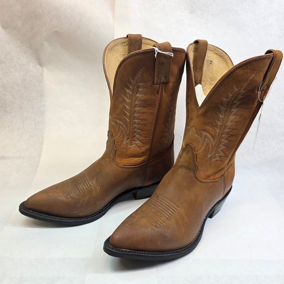Nocona Boots Other - VTG Nocona Western Cowboy Boots Mens 11 EEE Brown, Cowhide Leather USA